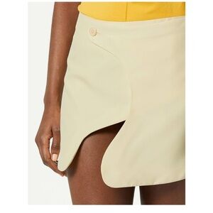Head of State Wumi Mini‎ Skirt in Cream Yellow 24 NWT